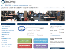 Tablet Screenshot of library.mwcc.edu